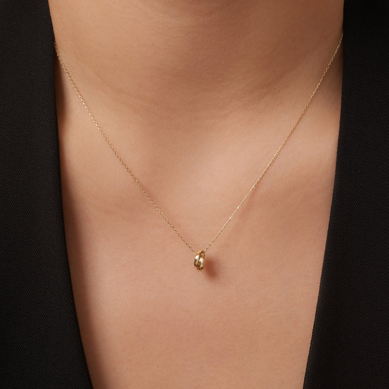 Triple Band Ring Necklace
