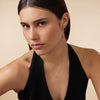 Oro de 14 Quilates Triple Band Ring Necklace - 9