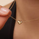 Diamond Puffy Heart Pendant Necklace (0.01 ct)