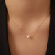 Diamond Heart Pendant Necklace (0.01 ct)