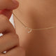 Diamond Open Heart Pendant Necklace (0.01 ct)
