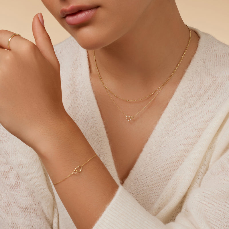 Naszyjnik Infinity Serce Pendant