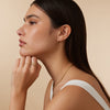 585er Gold Oval Tapered Huggie Hoops (12 mm) - 5