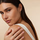 Bezel Set Diamond Charm Hoop Earrings (0.03 ct)
