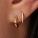 Diamond Tension Hoops (12 mm) (0.04 ct)