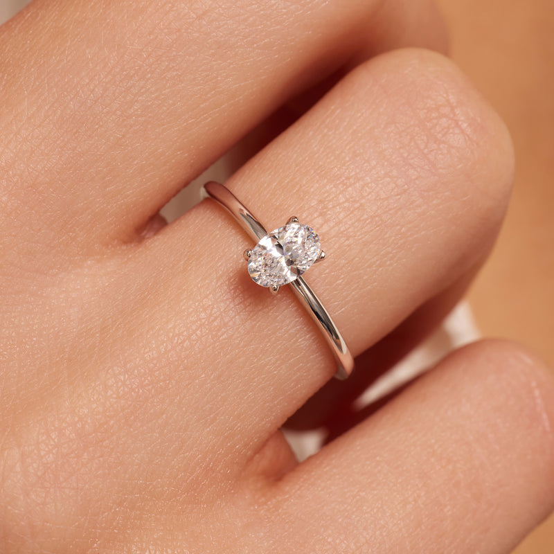 Oval Cut Cubic Zirconia Ring