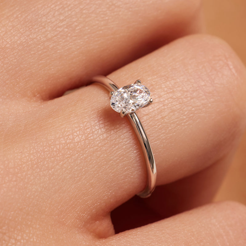 Oval Cut Cubic Zirconia Ring