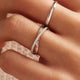 Crossover Cubic Zirconia Eternity Ring