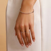 14 Karat Vitguld Tunn Essential Armband - 5