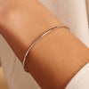 14 Karat Vitguld Tunn Essential Armband - 2