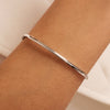 Oro Blanco de 14 Quilates Essential Bangle Set - 4