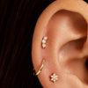 Oro de 18 Quilates con Diamantes Diamond Curved Bar Piercing (0,06 ct) - 3