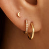 14 Karat Gold Moon Piercing - 3