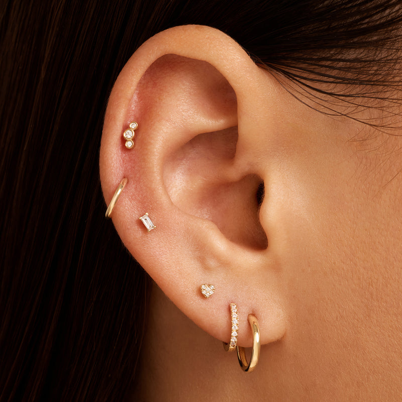 Diamond Baguette Piercing 0.05 ct