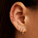 Diamond Bezel Set Curved Piercing (0.03 ct)