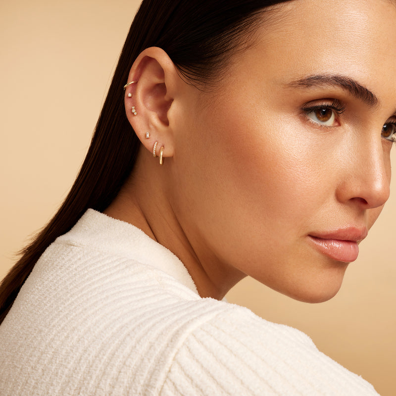 Mini Four Prong Diamond Piercing (0.03 ct)