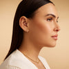 14 Karat Guld med Diamanter Pavé Diamant Daith Hoop Piercing (10mm) (0.05 ct) - 7