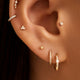 Three Prong Diamond Piercing (0.03 ct)