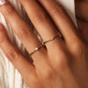 14 Karat Gold with Diamond Three Prong Diamond Solitary Ring (0.06 ct) - 4