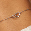 14 Karat White Gold Linked Heart Set - 7