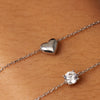 14 Karat White Gold Puffy Heart Set - 11