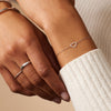 14 Karat White Gold Open Hearts Set - 16