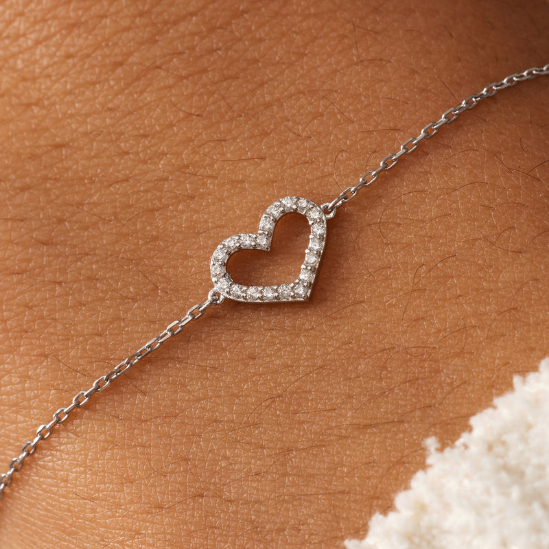 Pavé Zirconia Open Hearts Set