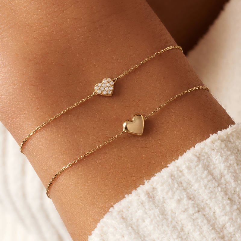 Puffy Heart Bracelet