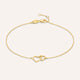 Bracelet cœur infini