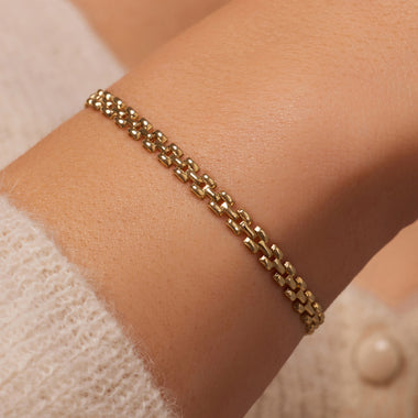 14 Karat Guld Timepiece Kæde Armbånd - 1
