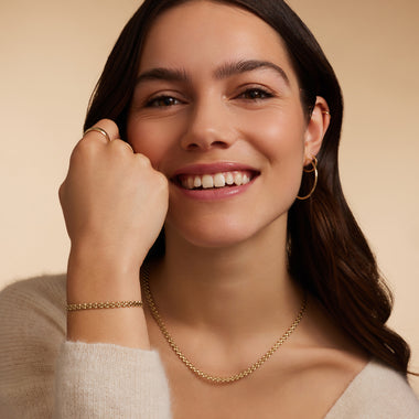 14 Karat Guld Timepiece Kæde Armbånd - 7