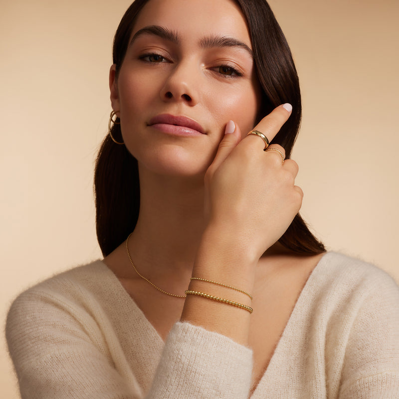 Brede Bolletjes Armband