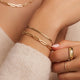 Pulsera de Eslabones Paperclip Duo