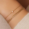 14 Karat Gold Curb Chain Bracelet - 2