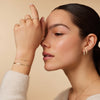 18 Karat Gold Herringbone Schakelarmband - 17