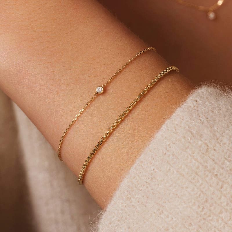 Bezel Set Diamond Bracelet (0.03 ct)
