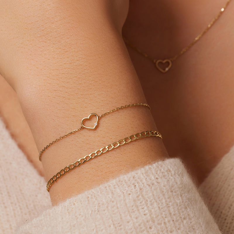 Slim Curb Chain Bracelet