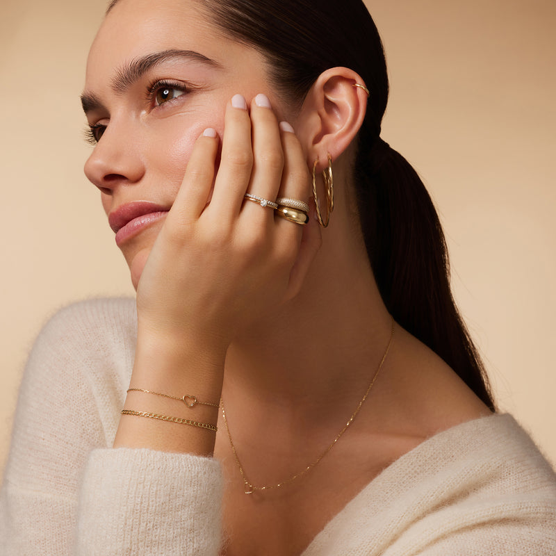 Slim Curb Chain Bracelet