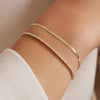 Oro de 14 Quilates con Diamantes Pulsera de Tenis con Diamantes (0.89 ct) - 2