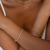 14 Quilates de Oro con Diamantes Pulsera de Tenis con Diamantes en Engaste Cerrado (0,41 ct) - 9