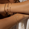 Or 14 Carats Bracelet Chaîne Box - 5