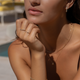 Cubic Zirconia Braided Stacker Ring