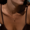 Oro de 14 Quilates Collar de Eslabones Snake Fino - 6