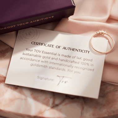 585er Gold Croissant Dome Ring - 11