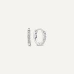 Pavé Cubic Zirconia Small Huggie Hoops (10mm)