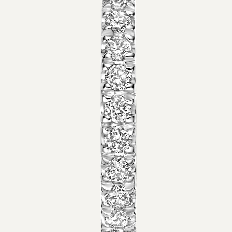 Pavé Diamant Huggie Creolen (12mm) (0.12 ct)