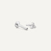 14 Karat White Gold with Diamonds Mini Diamond Lotus Piercing (0.02 ct) - 6