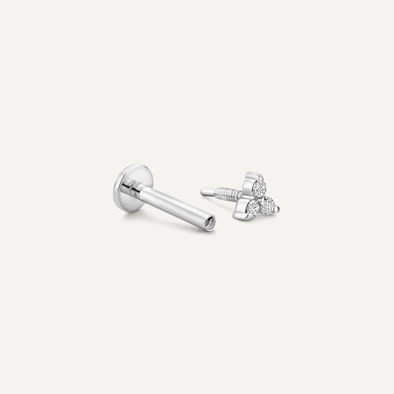 Mini Diamond Lotus Piercing (0.02 ct)