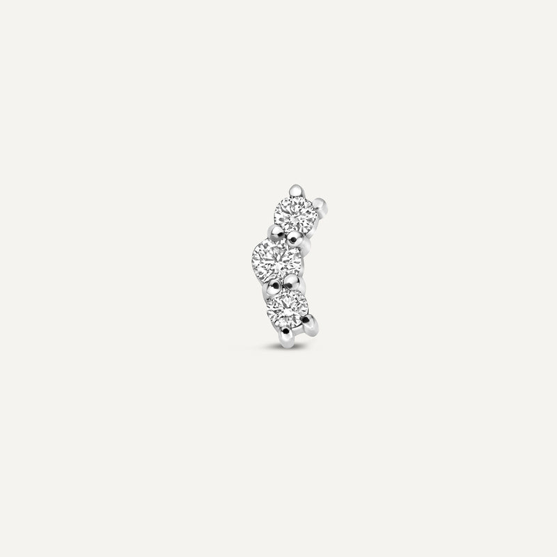 Diamanten Gebogen Staaf Piercing (0.06 ct)