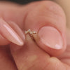 14 Karat Gold with Diamonds Diamond Wavy Piercing (0.03 ct) - 4